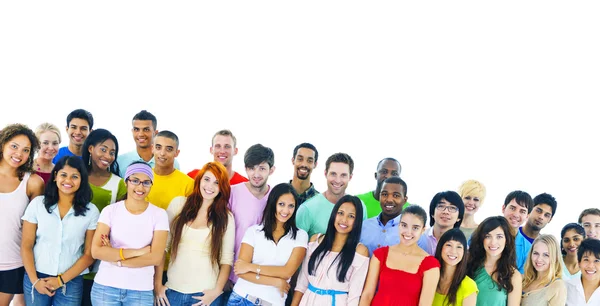 Diversiteit jongeren samen — Stockfoto