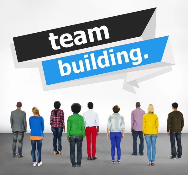 Koncepcja zarządzania Team Building — Zdjęcie stockowe