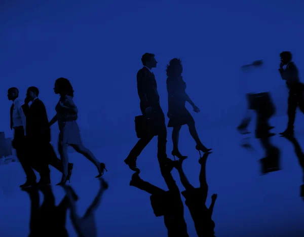 Business People Walking on Pedestrian — Stock Photo, Image