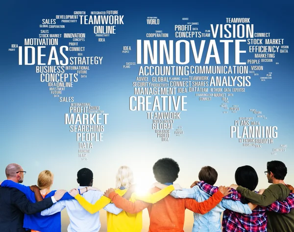 Różnorodność osób i innowacji — Zdjęcie stockowe