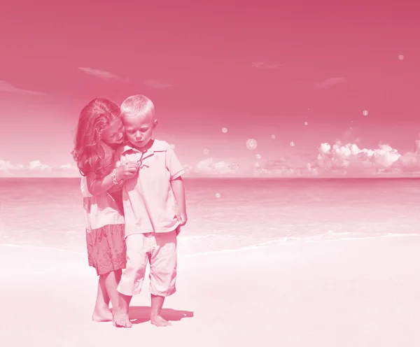 Summer Beach Famille, Concept enfants — Photo