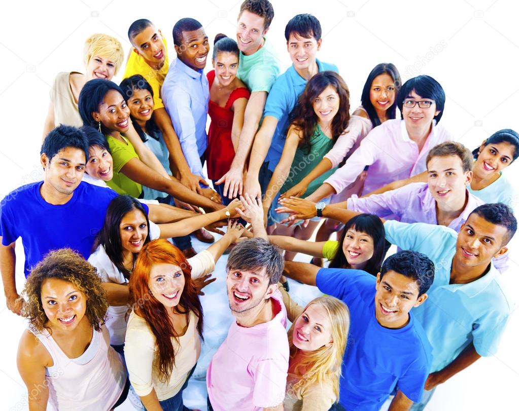 young Diversity People together
