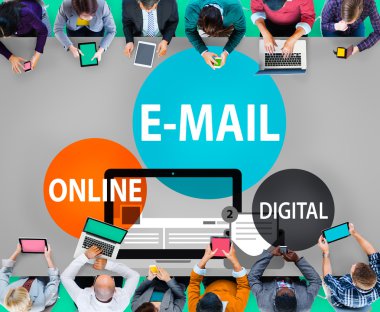E-posta çevrimiçi kavramı