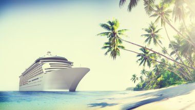 Cruise gemi Beach kavramı
