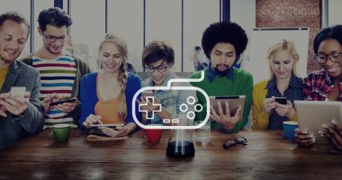 Eğlenceli teknoloji Joystick kavramı