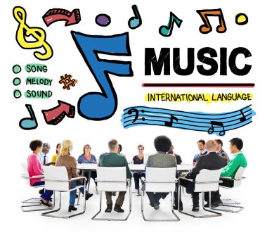 Müzik, eğlence medya kavramı