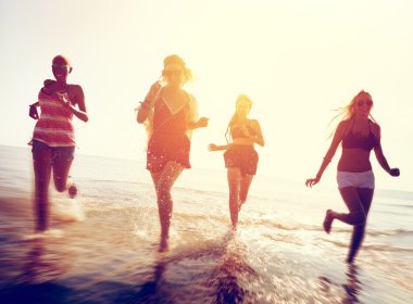 Dostluk özgürlük Beach kavramı