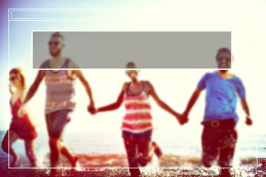 Kopyalama alanı çerçeve yaz tatili kavramı