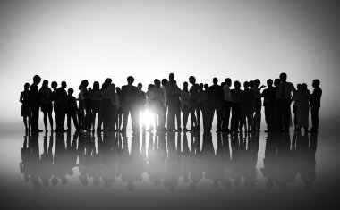iş takım Silhouettes