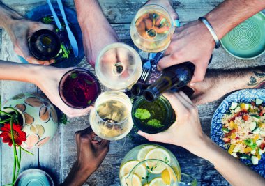 Gıda, içecekler parti konsept