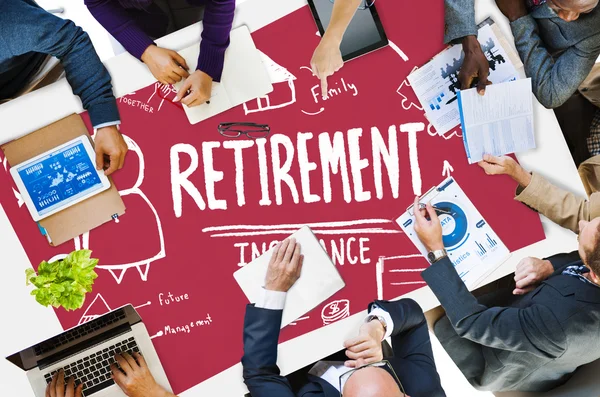 退職後の保険年金の概念 — ストック写真