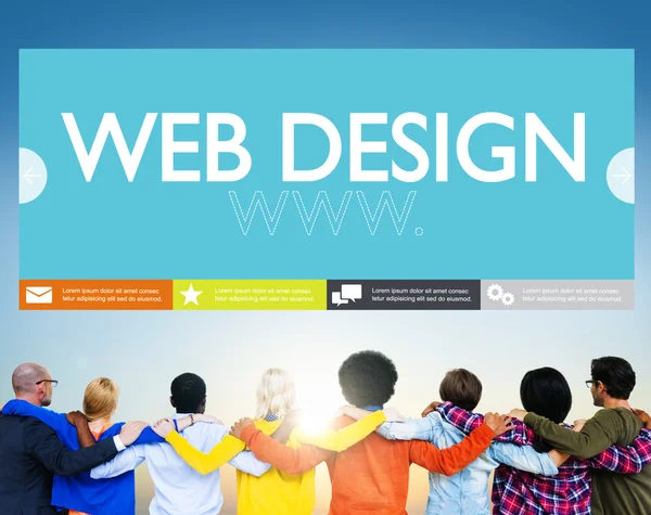 Www Web tasarım konsepti — Stok fotoğraf