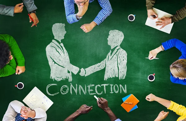Business People and Connection Concept — Stock Photo, Image