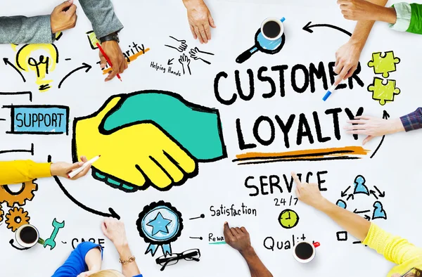 Koncepcji usług lojalności klienta — Zdjęcie stockowe