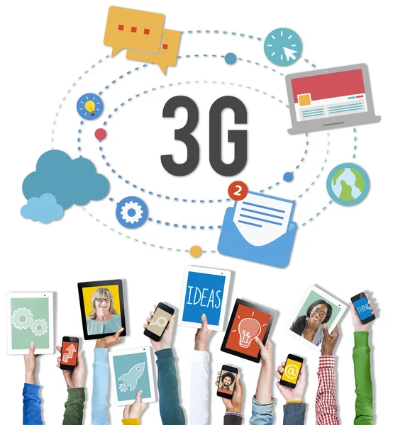 Conexão 3G Telecomunicações sem fio — Fotografia de Stock