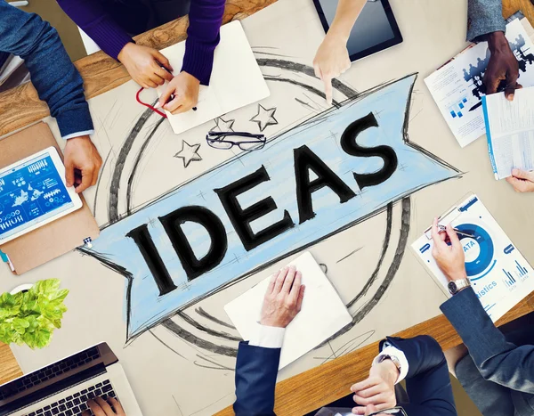 Ideas Visión Misión Solución Cocnept —  Fotos de Stock