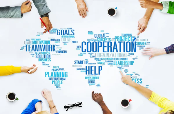 Coorperación Business Teamwork Concept — Foto de Stock