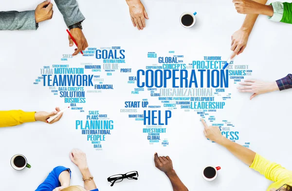 Coorperation Business Teamwork Concept — Fotografie, imagine de stoc