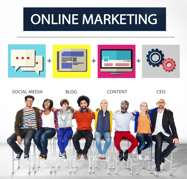 Concetto di marketing online — Foto Stock