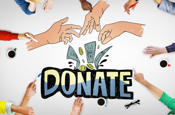 Donate Money Concept