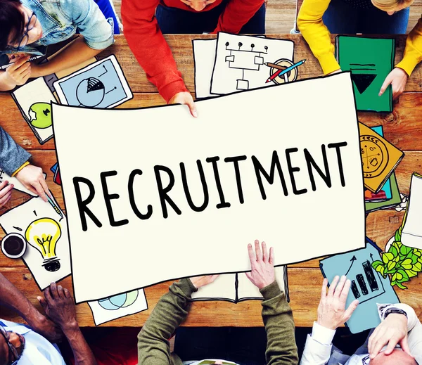 Recruitment Employment Hiring Human — Stock Photo, Image