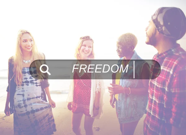 Szabadság és felszabadítás, inspiráció koncepció — Stock Fotó