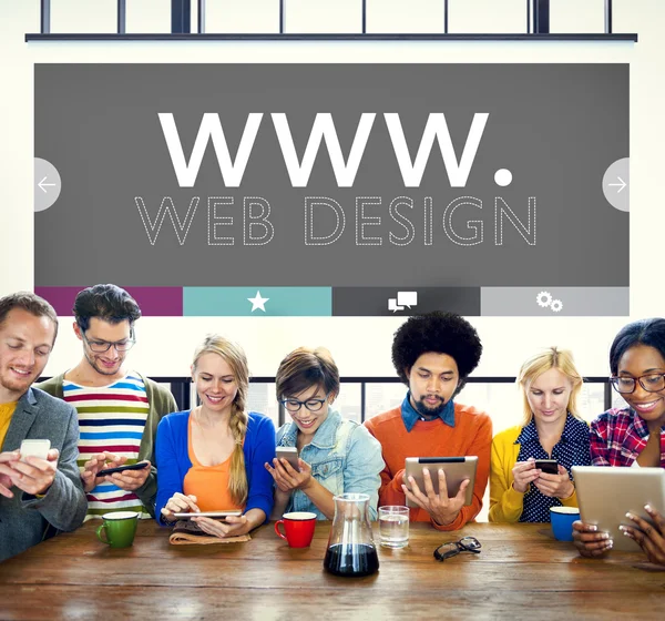 Webdesign en webdevelopment — Stockfoto