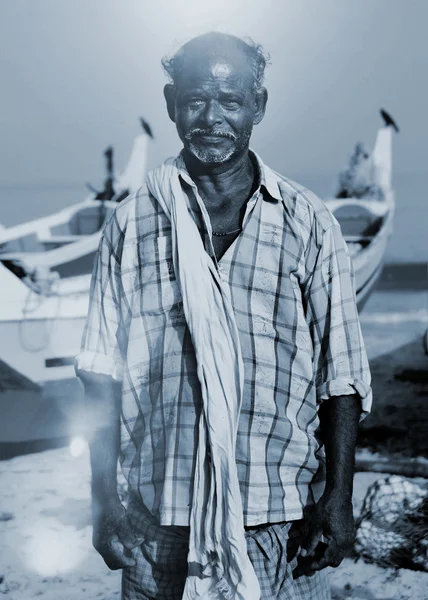 インドの漁師のポーズ. — ストック写真