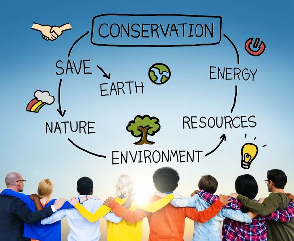 Diverse People and Conservation Concept — Stock Photo, Image