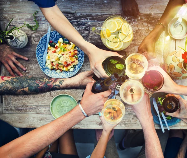 Mesa de comida saludable Delicioso concepto de comida orgánica —  Fotos de Stock