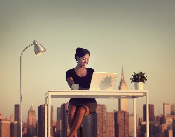 Businesswoman in New York city — Stock Photo, Image