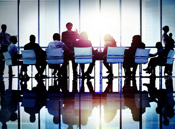 Business people having corporate discussion — Stock Photo, Image