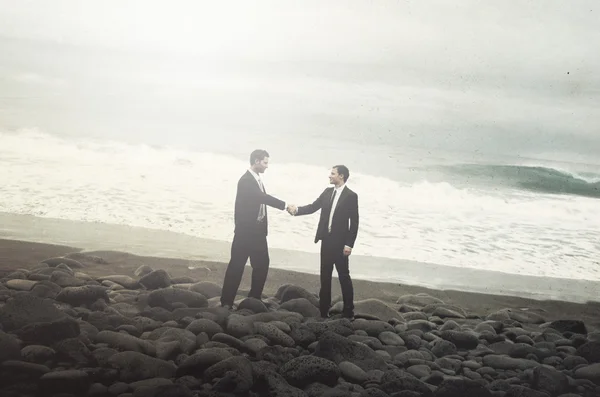 Businessmen Shaking Hands Concept — Stock Photo, Image