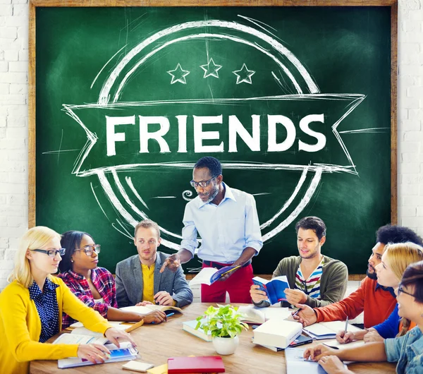 Vrienden vriendschap relatie Concept — Stockfoto