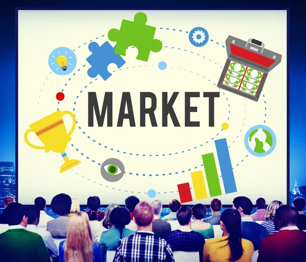 Market Plans Concept — Stock Photo, Image