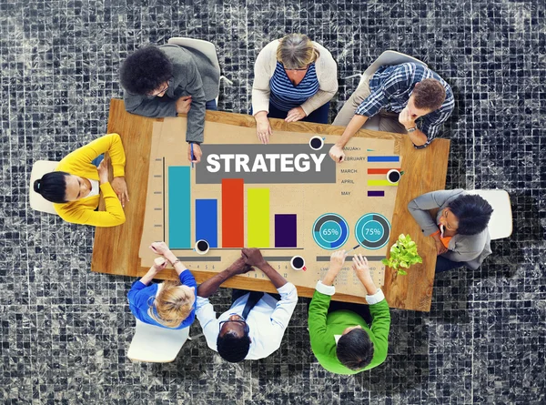 Indelingsgegevens Marketing strategie — Stockfoto