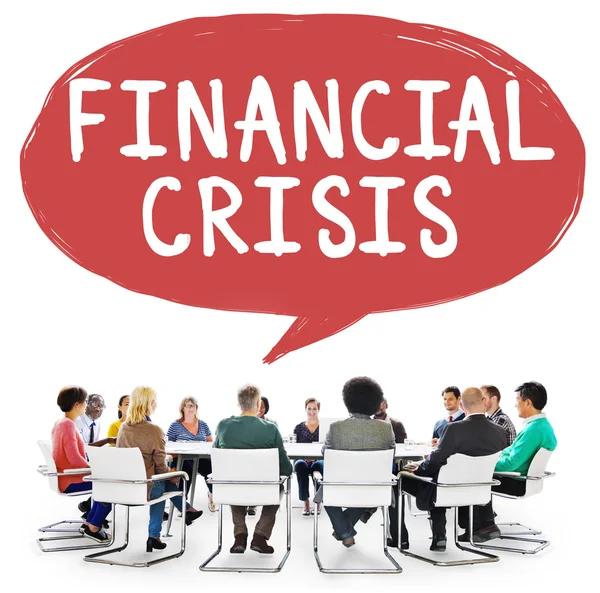 Concepto de crisis financiera — Foto de Stock