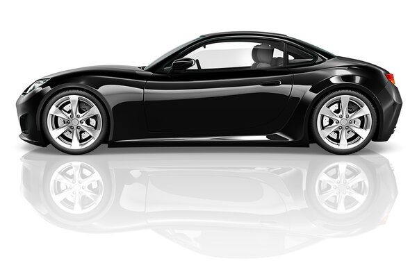 3D Sport Car Vehicle Transportation Concept