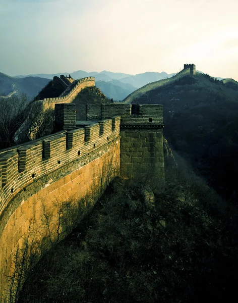 Antigua muralla china — Foto de Stock