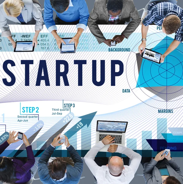 Startup strategi affärsidé — Stockfoto