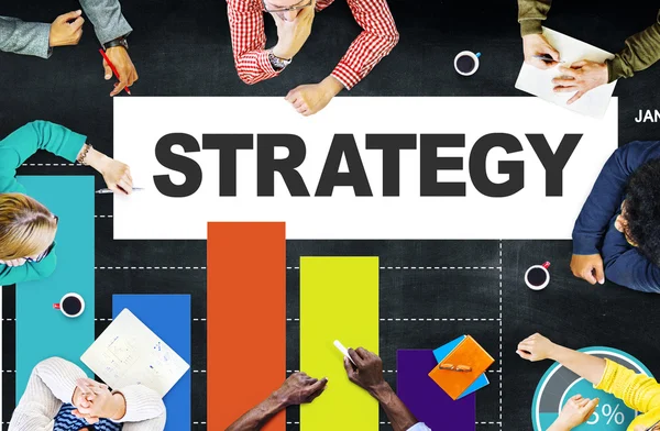 Concetto di piano strategico — Foto Stock