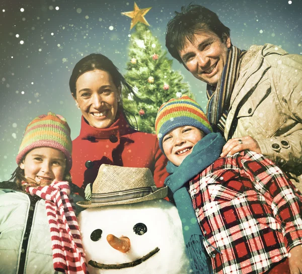 Family at Christmas Holiday — Stock Photo, Image