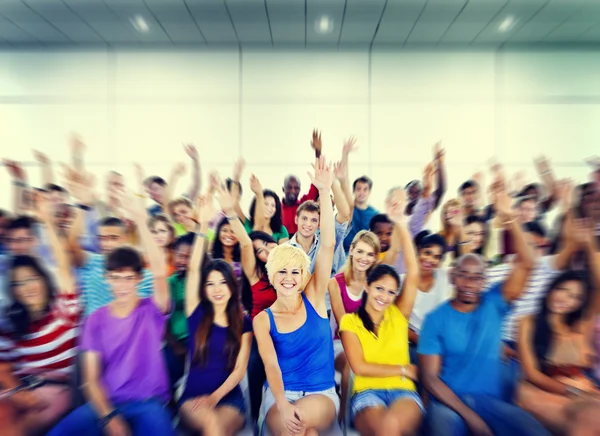 Gelukkige mensen van de diversiteit — Stockfoto