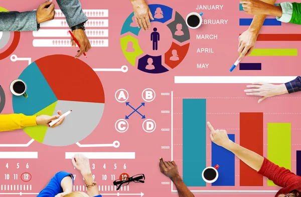 Bar Graph Chart Information Concept — Stock Photo, Image