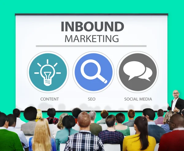 Inbound-Marketingkonzept — Stockfoto
