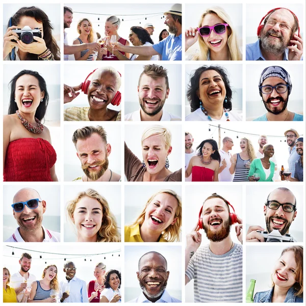 Topluluk çeşitlilik, Headshot kavramı — Stok fotoğraf