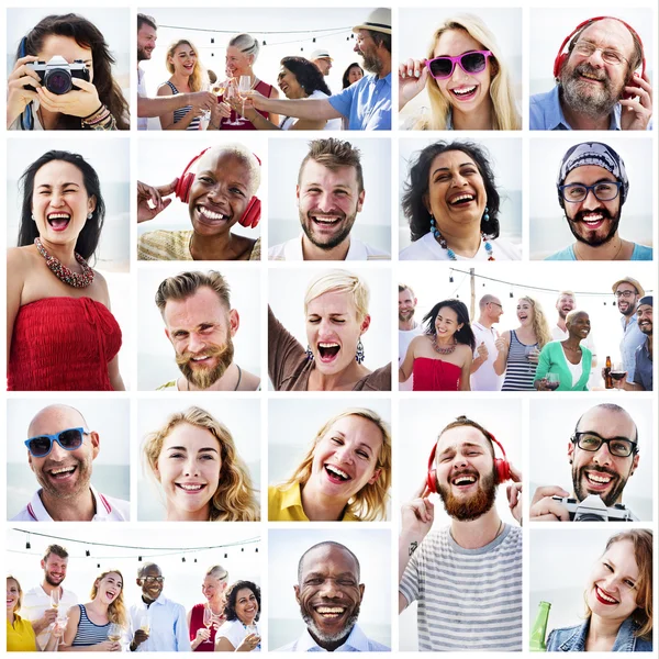 Diversidad comunitaria, Concepto de Headshot — Foto de Stock