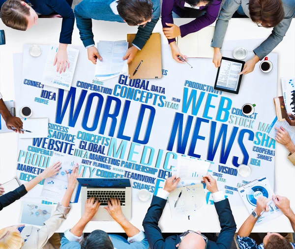 World News globalizace koncept — Stock fotografie