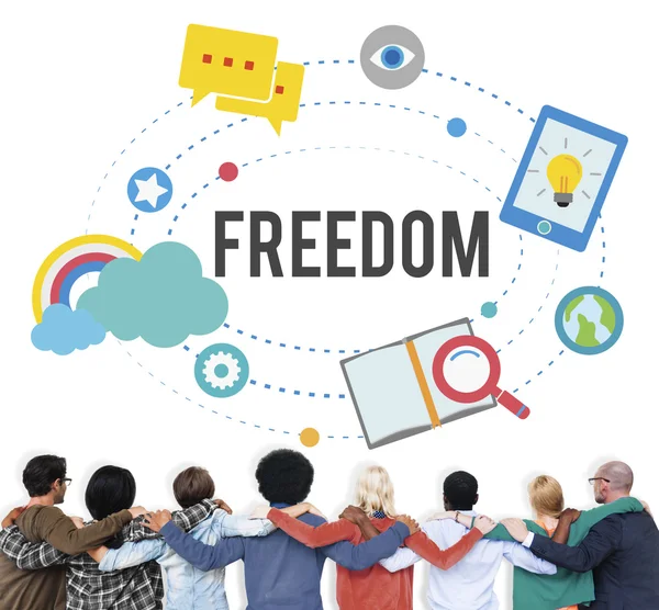 Vrijheid gratis inspiratie emancipatie Concept — Stockfoto