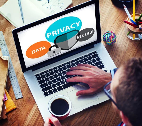 Privacy Data Secure Protection Concept — Stock Photo, Image